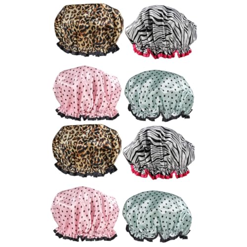 JOINPAYA 2 Sätze Wasserdichte Duschhaube Schlafhaube Badekappen Wasserdicht Frau Duschhauben Badekappen Für Frauen Dame Duschhut Zufällige Farbe 3 Stück * 2 von JOINPAYA