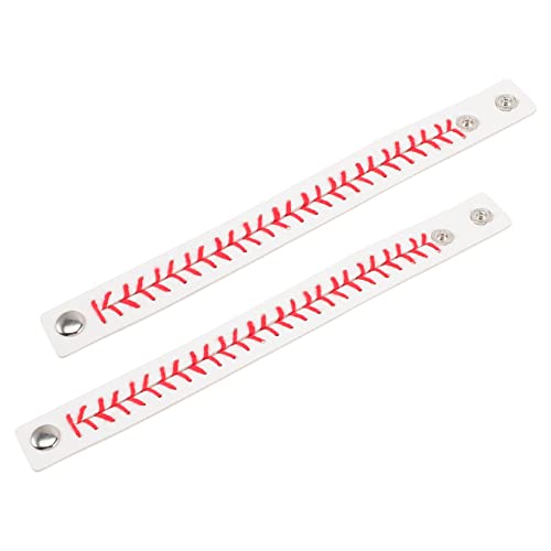 JOINPAYA 2 Stück Baseball Sport Armband Geflochtenem PU für Damen und Herren Woven Leather Bracelet für im Alltag JOINPAYA 2 Stück Baseball Sport Armband Geflochtenem PU für Damen und Herren Woven Leather Bracelet für im Alltag von JOINPAYA
