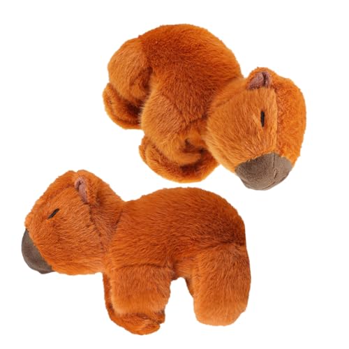 JOINPAYA 2 Stück Capybara Plüschtier Slap Armband Weiches Kuscheltier Armband Komfortabel für Partyspielzeug und Dekoration von JOINPAYA