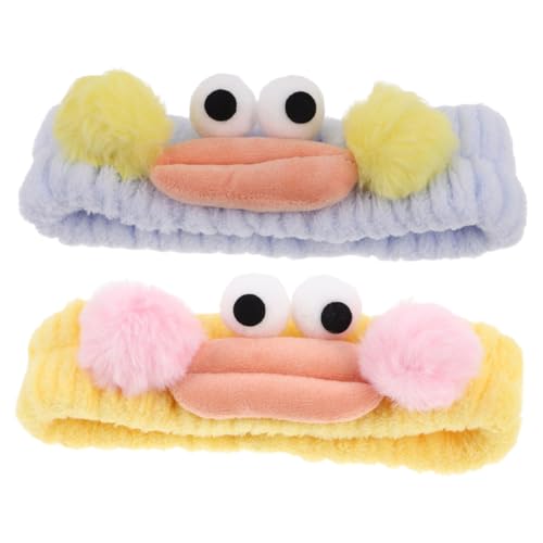 JOINPAYA 2stücke Stirnband Zum Waschen Gesichts Cartoon-plüsch-haarband Elastisch Für Hautpflege Weich Und Bequem Für Täglichen Gebrauch Und Make-up-sitzungen von JOINPAYA