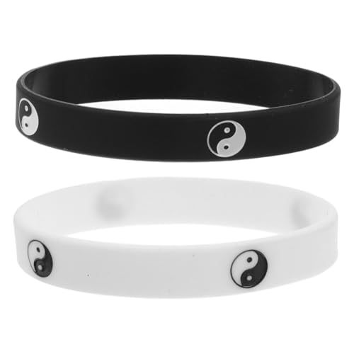 JOINPAYA 2 Stück Taichi Silikonarmbänder Partnerarmband Sportlich Rutschfest Street Dance Style Für Herren Damen Fitness Silikonband Armband In Klassisch Zweifarbig JOINPAYA 2 Stück Taichi Silikonarmbänder Partnerarmband Sportlich Rutschfest Street Dance Style Für Herren Damen Fitness Silikonband Armband In Klassisch Zweifarbig von JOINPAYA
