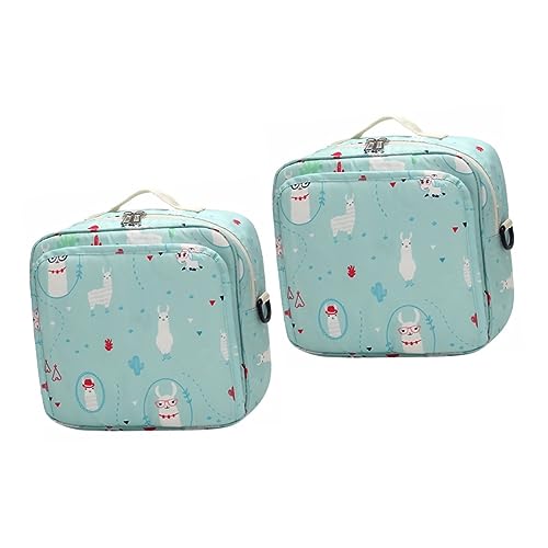 JOINPAYA 2st Wickeltasche Tragetaschen-Organizer Handtaschen-Organizer wasserdichte Behälter Babywindel-Organizer Entzückende Mumientasche Reisebehälter Babywindeln Windeltasche Nylon Green von JOINPAYA
