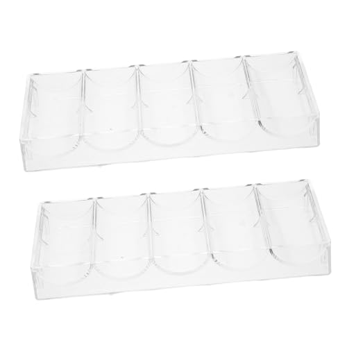 JOINPAYA 2stücke Acryl-aufbewahrungskoffer Für Transparenter Chips-Organizer Mit Chips-fassungsvermögen Für Partys Zu Hause von JOINPAYA