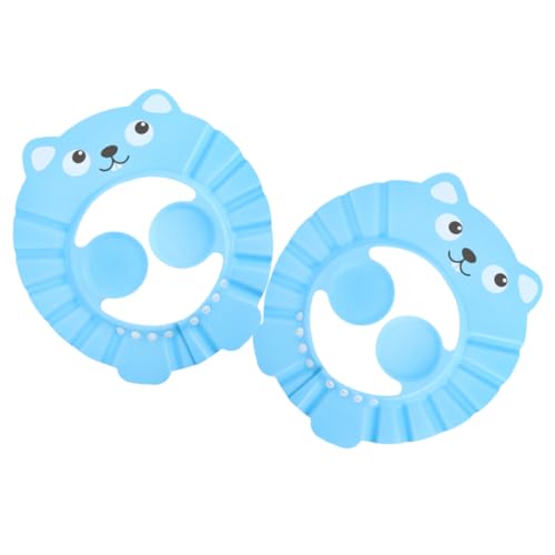 JOINPAYA 2stücke Duschhaube Für Junge Mädchen Verstellbare Shampoo Kappen Für Junge Mädchen Und Kleinkinder Cartoon Design Leicht Und Praktisch Für Baden Und Haarewaschen von JOINPAYA