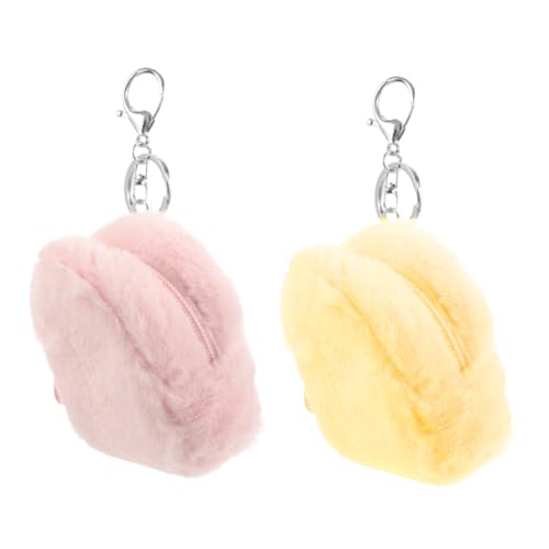 JOINPAYA 2stücke Kawaii Mini Geldbörse Aus Plüsch Für Mädchen Kompakte Schlüsselanhänger Geldtasche Für Münzen Kopfhörer Und Schlüssel Tragbare Aufbewahrungstasche von JOINPAYA