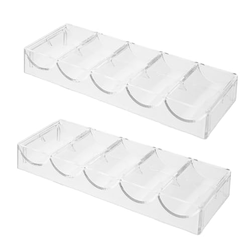 JOINPAYA 2stücke Transparent Acryl Pokerchip Tabletts Kapazität Chip Organizer Halter Für Partys Zu Hause Pokerkarten Ablage Chipbehälter Chipständer JOINPAYA 2stücke Transparent Acryl Pokerchip Tabletts Kapazität Chip Organizer Halter Für Partys Zu Hause Pokerkarten Ablage Chipbehälter Chipständer von JOINPAYA