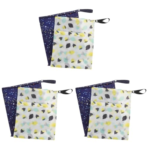 JOINPAYA 3 Sätze Wasserdichter Nassbeutel Aufbewahrungssack Storage Pockets Garment Bag Kinderwagen Sack Kosmetiktäschen Für Liner Behälter Menschlich Windel Aluminiumlegierung 2 Stück * 3 von JOINPAYA