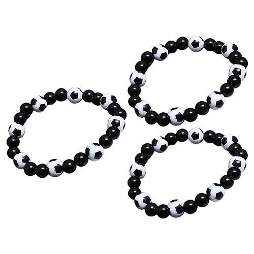 JOINPAYA 3 Stück Adjustable Fußball Themen Armbänder für Herren Dekorative Handgelenk Armbänder für Sportevents und Stylische Accessoires Schwarz und Weiß JOINPAYA 3 Stück Adjustable Fußball Themen Armbänder für Herren Dekorative Handgelenk Armbänder für Sportevents und Stylische Accessoires Schwarz und Weiß von JOINPAYA