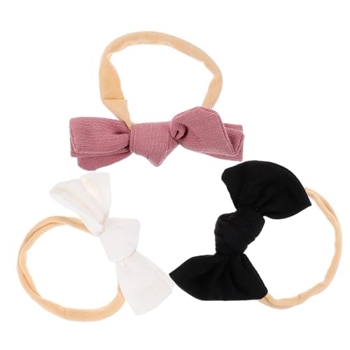 JOINPAYA 3st Baby-stirnband Haarschmuck Haargummis Krawatte Chiffon Neugeboren Kopfbedeckung von JOINPAYA