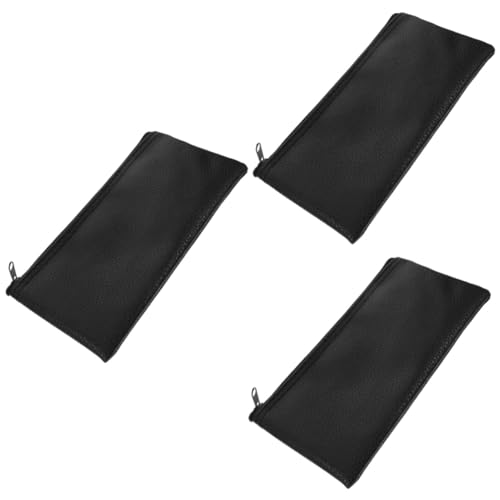 JOINPAYA 3stücke Leder Mikrofon Tragetasche Premium Mikrofon Aufbewahrungstasche Mit Reißverschluss Multifunktionale Mikrofonhülle Für Kleine Geräte Reise Organizer Für Mikrofone Und von JOINPAYA
