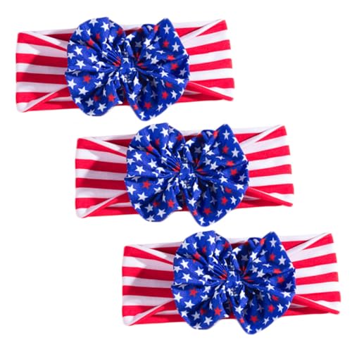 JOINPAYA 3stücke Teiliges Stirnband Set Mit Schleifen Unabhängigkeitstag Accessoires Für Neugeborene Niedliches Design Für Festlichkeiten Und Fotoshootings Strapazierfähigem Für von JOINPAYA