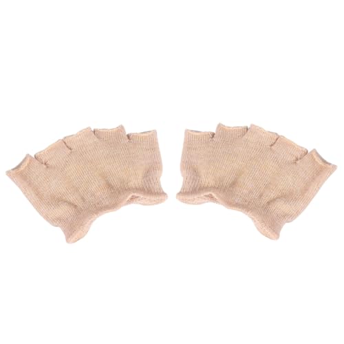 JOINPAYA 4 Paar Damen Peep Toe Zehensocken aus Elastischem Baumwollstoff Atmungsaktive Halbsocken mit Zehentrenner Rutschfeste Vorderfußpolsterung Unsichtbar unter Schuhen für Yoga und von JOINPAYA