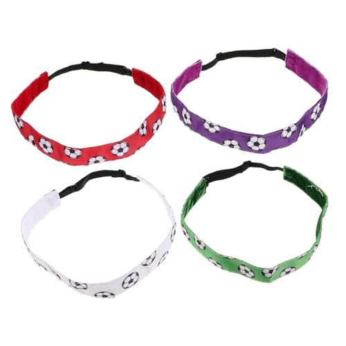 JOINPAYA 4 Stück Elastische Sport Stirnbänder für Damen und Herren Rutschfestes Schweißband für Yoga Fitness und Laufen Vielseitig Einsetzbar in Bunten Farben von JOINPAYA