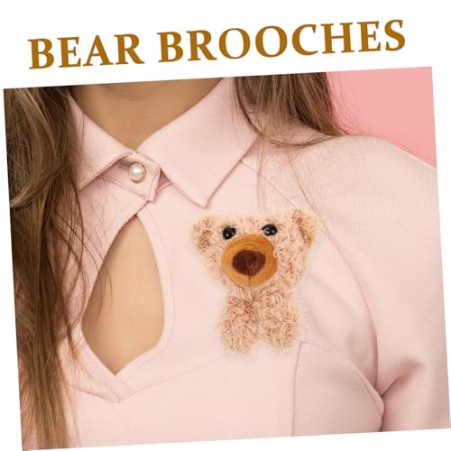 JOINPAYA 6 Stück Plüschbär Kopf Broschen aus Weichem Plüschstoff Dekorative Kleidung Accessoires für DIY Bastelbedarf Vielseitige Bekleidungsverzierung für Jacken und Hüte Braun JOINPAYA 6 Stück Plüschbär Kopf Broschen aus Weichem Plüschstoff Dekorative Kleidung Accessoires für DIY Bastelbedarf Vielseitige Bekleidungsverzierung für Jacken und Hüte Braun von JOINPAYA