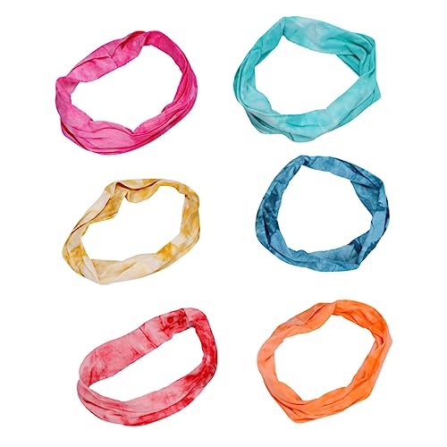 JOINPAYA 6 Stück Teiliges Elastische Sport Stirnbänder für Frauen Schweißabsorbierend für Yoga und Fitness Bunten Batikfarben JOINPAYA 6 Stück Teiliges Elastische Sport Stirnbänder für Frauen Schweißabsorbierend für Yoga und Fitness Bunten Batikfarben von JOINPAYA
