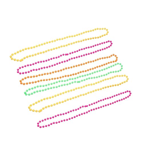 JOINPAYA 6stücke Retro Kette Jahre Neon Perlen Halskette Für Party Kleid Accessoires Zufällige Farbe Für Mottoparty Dekoration von JOINPAYA