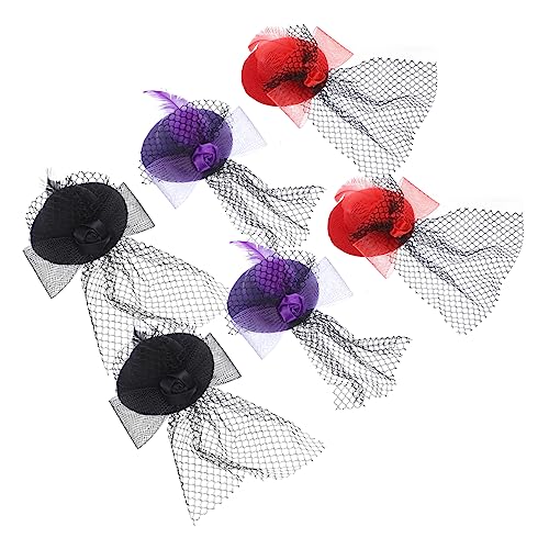 JOINPAYA 6stücke Teiliges Dekorative -haarspangen Für Mädchen Und Haustiere Mini-hüte Im Plume-design Für Partys Hochzeiten Und Festliche Anlässe von JOINPAYA