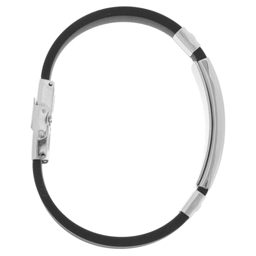 JOINPAYA Antistatisches Silikon Sportarmband Herren Schwarz Elastisches Strapazierfähiges Armband zur Statischen Elektrizitätsbeseitigung für Indoor Outdoor Sport Modisches von JOINPAYA