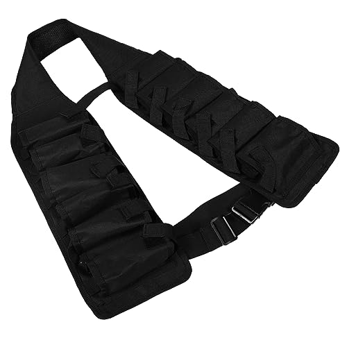 JOINPAYA Bier Schultergurte Taille tragbar Träger Liste im Freien Biergürtel Neuheits-Gürtelschnallen für Herren Braugürtel Gürtelbeutelzubehör Brauenhaltergürtel 600d Oxford-Stoff Schwarz von JOINPAYA