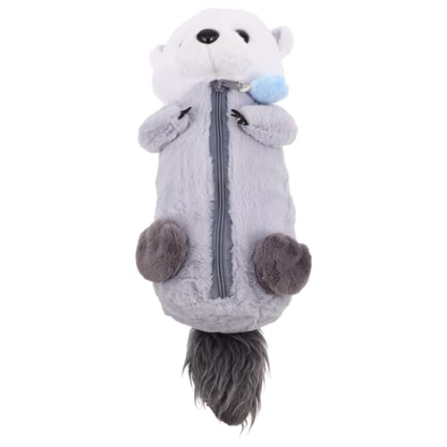 JOINPAYA Cute Otter Plush Pencil Case Lustiges Und Praktisches Federmäppchen Für Schüler Zur Aufbewahrung Von Stiften Radiergummis Und Linealen Tragbar Maritimen Design von JOINPAYA