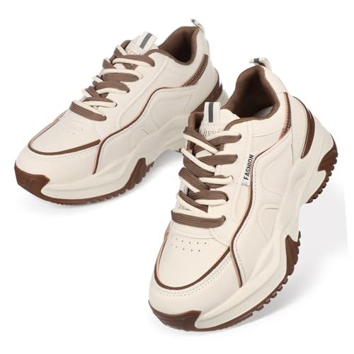 JOINPAYA Damen Tennisschuhe Komfortable Sportschuhe Atmungsaktiv Vielseitig Für Fitness Alltag Wandern Khaki JOINPAYA Damen Tennisschuhe Komfortable Sportschuhe Atmungsaktiv Vielseitig Für Fitness Alltag Wandern Khaki von JOINPAYA