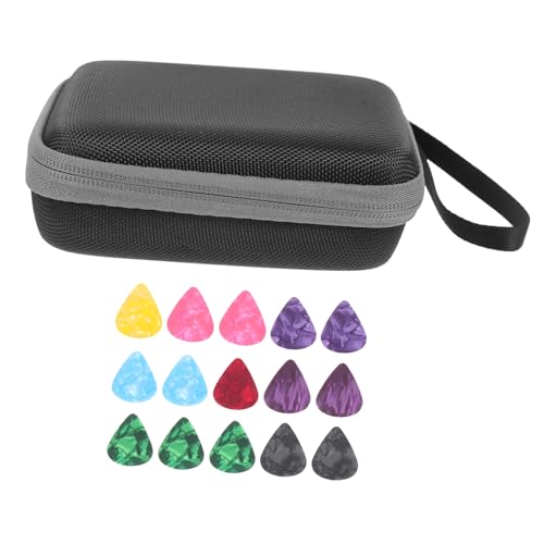 JOINPAYA Gitarrenplektren Tasche Mit Netztaschen Aufbewahrungstasche Für Gitarrenplektren Organizer Für Gitarrenaccessoires Reißverschluss Langlebig JOINPAYA Gitarrenplektren Tasche Mit Netztaschen Aufbewahrungstasche Für Gitarrenplektren Organizer Für Gitarrenaccessoires Reißverschluss Langlebig von JOINPAYA