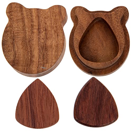 JOINPAYA Holz-gitarrenplektrum-Set Mit Aufbewahrungsbox Für Gitarrenplektren Organizer Für Plektren Langlebiges Gitarrenzubehör von JOINPAYA