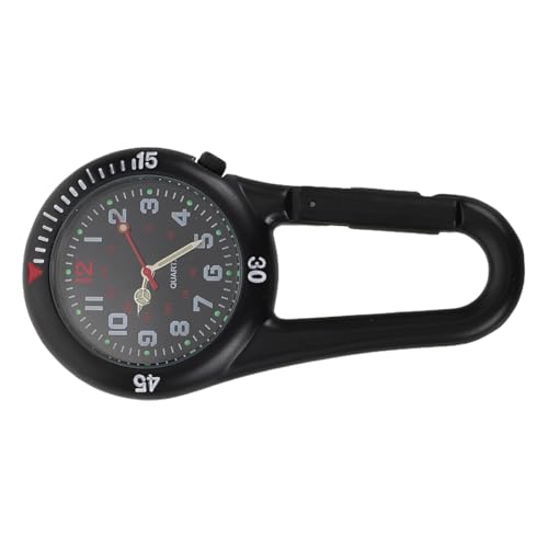JOINPAYA Karabiner Taschenuhr mit Fluoreszierendem Robuste Legierung Multifunktionale Fob Uhr für Krankenschwestern Outdoor Hiking Klettern Sichere Befestigung Unisex von JOINPAYA