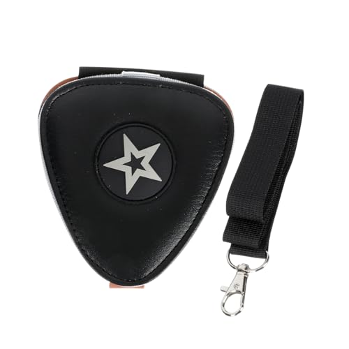 JOINPAYA Lederne Plectrum Aufbewahrungstasche Für Gitarren Praktischer Organizer Für Picks Strapazierfähiges Design Mit Schnallenverschluss Gitarre Und Bass von JOINPAYA