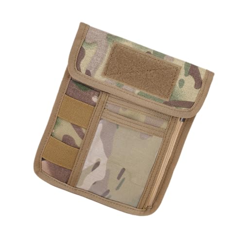 JOINPAYA Outdoor Multi Funktion Kartenetui mit Trageband Robuster Camouflage Ausweistasche für Reiseunterlagen Diebstahlschutz Praktischer Brustbeutel für Alltag und Outdoor Einsatz von JOINPAYA