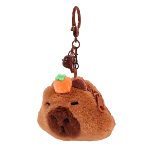 JOINPAYA Plüsch Münzbeutel für Mädchen Niedliche Geldbörse mit Schlüsselanhänger Dekorative Münztasche für Kinder Kleiner Geldbörse mit Reißverschluss für Kleine Gegenstände von JOINPAYA