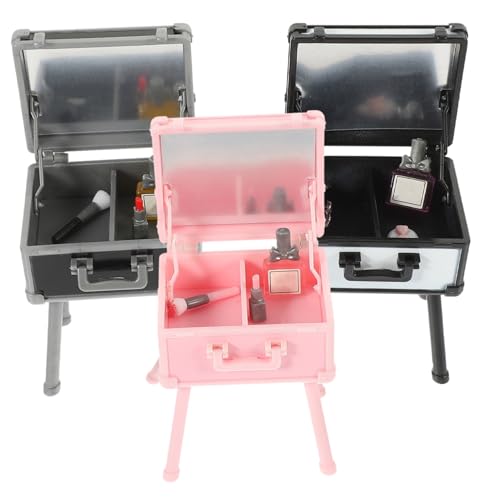 JOINPAYA 3stücke Simulation Make-up Box Miniatur Lippenstift Make-up Zubehör Ornament Schreibtisch- Puppenhaus-zubehör von JOINPAYA