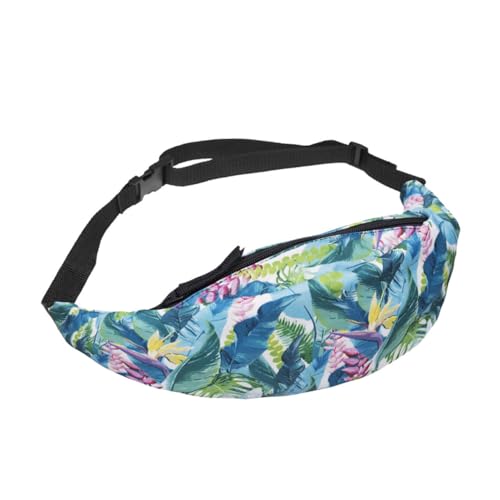 JOINPAYA Hüfttasche Mit Blattdruck Modische Brusttasche Lässige Packung Bunte Aufbewahrungstasche Outdoor-hüfttasche Für Damen Reisen Wandern Radfahren Spaziergänge Freizeitpark von JOINPAYA