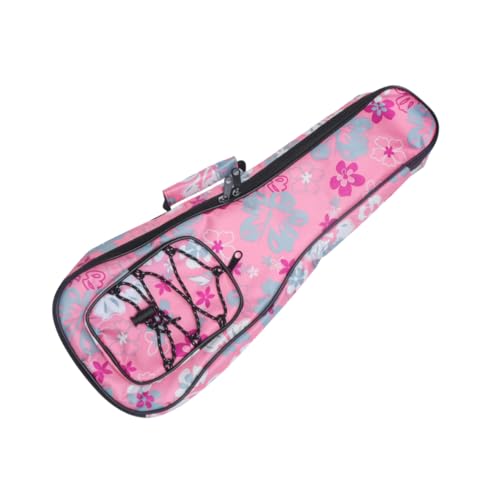 JOINPAYA Ukulele Tragetasche Gepolstertes Design Mit Blumenmuster Verstellbare Schultergurte Für Männer Und Frauen Für Transport Von Musikinstrumenten von JOINPAYA