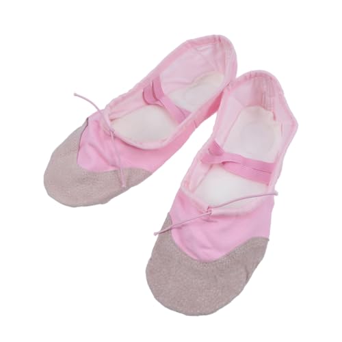 JOINPAYA rutschfeste Ballettschuhe mit Geteilter Ledersohle Langlebige Tanzschläppchen für Erwachsene Rosa Ballettslipper Verstellbare Elastikbänder Komfortabler Zehenraum JOINPAYA rutschfeste Ballettschuhe mit Geteilter Ledersohle Langlebige Tanzschläppchen für Erwachsene Rosa Ballettslipper Verstellbare Elastikbänder Komfortabler Zehenraum von JOINPAYA