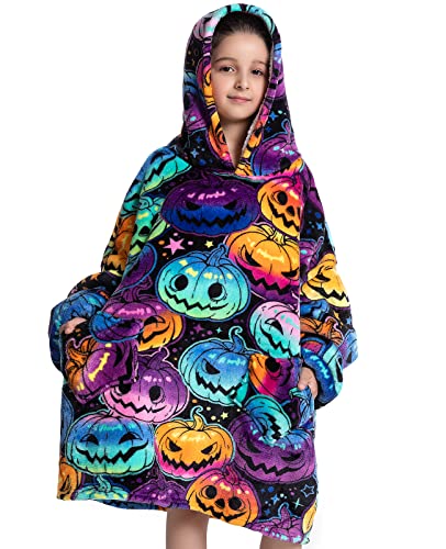 JOJJJOJ Übergroße Hoodie Decke Flanell Sweatshirt Blanket Hoodie Oversized Pullover Mädchen Junge von JOJJJOJ