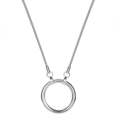 JOJOPANDA Brillenkette Brillenhalter Ring Kette Schnur Sonnenbrille Band Edelstahl Polierschlaufe, Schlangenkette, Large von JOJOPANDA