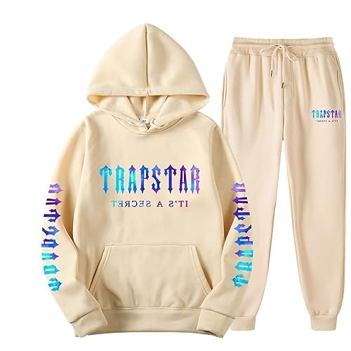 Trapstar London Unisex Sportswear Jogging Tracksuit Suit Pullover Hooded Jacket Trousers Hoodie Autumn Winter Pants Set von JOKBEN