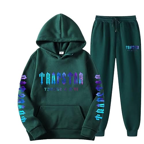 Trapstar London Unisex Sportswear Jogging Tracksuit Suit Pullover Hooded Jacket Trousers Hoodie Autumn Winter Pants Set von JOKBEN