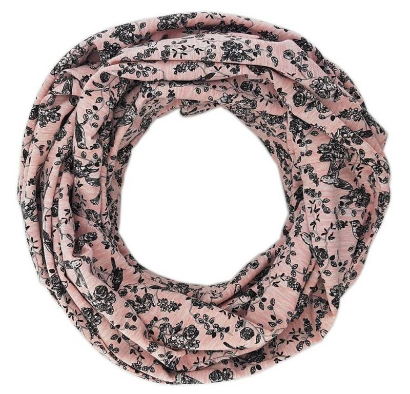 JOLLAA Loop Birds Rose Melange, Stillschal Stillloop Wendeschal Schlaufenschal von JOLLAA