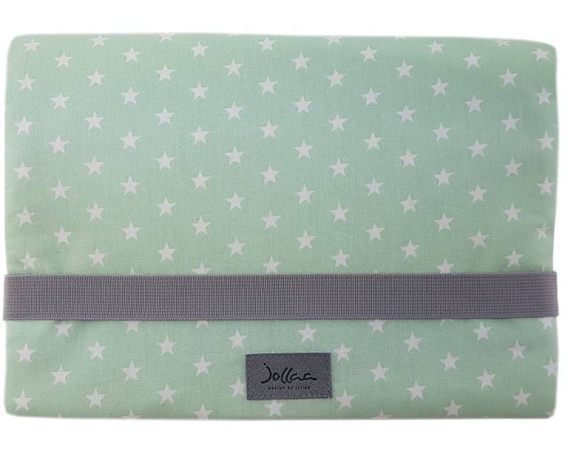 JOLLAA Windeltasche Sterne, kleine Wickeltasche für Windeln & Feuchttücher, Wickelmäppchen von JOLLAA