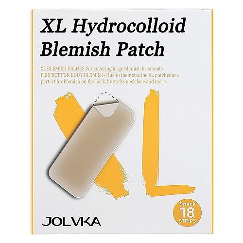 JOLVKA Akne Pickel Patch XL(18 Strips), Große Akne Pflaster, Pickel Patch Hydrocolloid, Pimple Pickel pflaster von JOLVKA