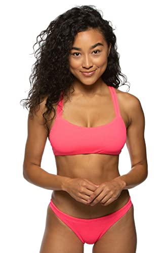 JOLYN Europe Damen Badeanzug Bikinihose, hot pink, Small von JOLYN