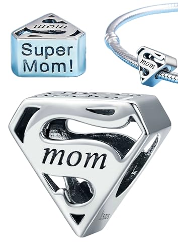 Charm Mom 925 Silber – Kompatibel mit Pandora Armbändern – Gravierter Anhänger für Mütter – Geschenkidee zum Muttertag – Eleganter Schmuck Damen von JOME