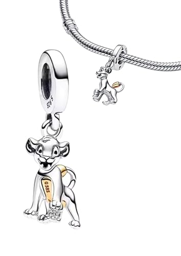 JOME Charm aus 925er Silber | Inspiriert von der magischen Welt von Disney | Kompatibel mit europäischen Armbändern (Simba 100. Jubiläum) von JOME