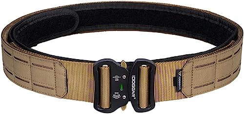 JOMIOD Taktischer Gürtel, Herren Military Schnellverschluss Metallschnalle Nylon Gürtel, 2 Zoll Laserschneiden Kampfbund, Tactical Belt für Outdoor Military Equipment Field Special Girdle (CB,M) von JOMIOD