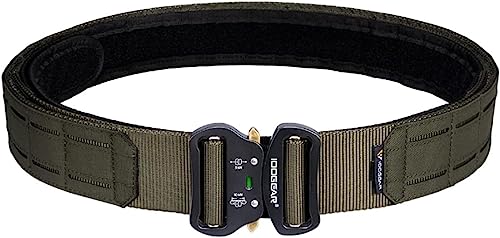 Taktischer Gürtel, Herren Military Schnellverschluss Metallschnalle Nylon Gürtel, 2 Zoll Laserschneiden Kampfbund, Tactical Belt für Outdoor Military Equipment Field Special Girdle (RG,S) von JOMIOD