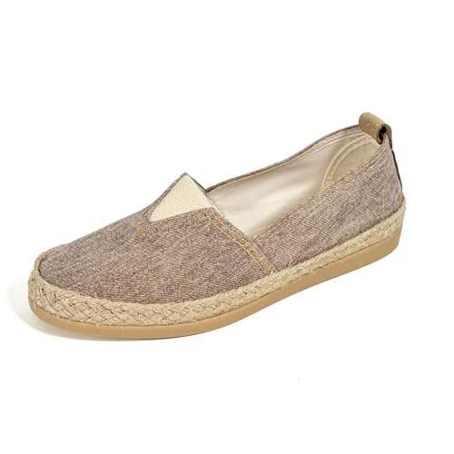 JOMIX Atmungsaktiv Bootsschuhe rutschfest Halbschuhe Leichte Schuhe Stoßfest Outdoor Mesh Freizeitschuhe Damen (Braun, 39 EU, ESD2033) von JOMIX