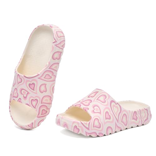JOMIX Damen Badeschuhe - Sommer Badelatschen Leicht Sandalen 100% Eva Badeschlappen rutschfest Slipper Wolke Hausschuhe WES250456 (Lila, 38-39EU) von JOMIX