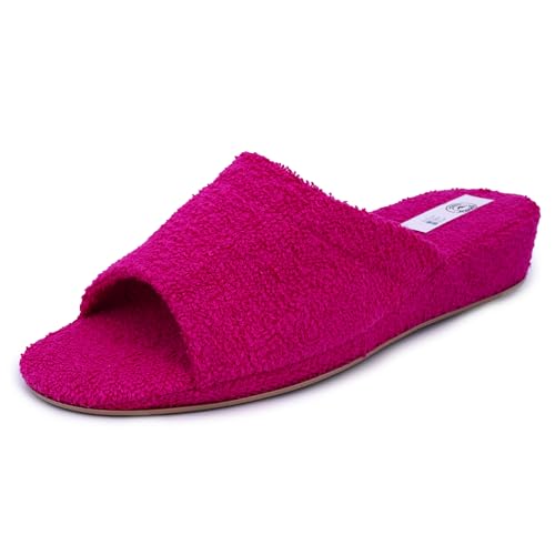 JOMIX Orthopädische Hausschuhe Damen Plüsch Warm Frottee Slipper Frauen Diabetiker Schuhe Plüsch Pantoffeln Herren Indoor (Rose 40 EU, ITD1576) von JOMIX